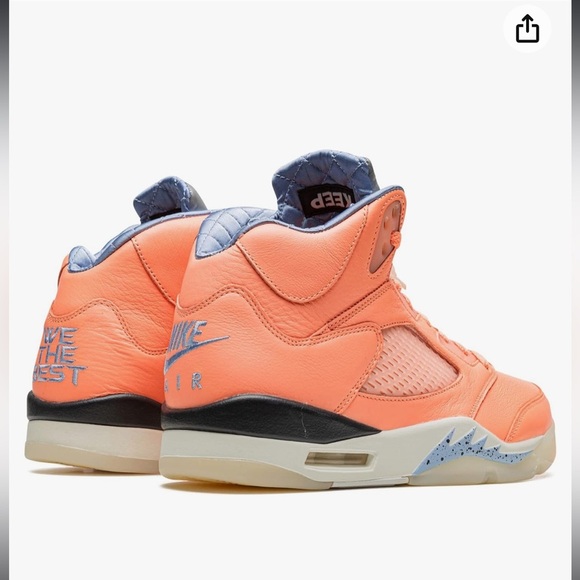 NIB Jordan - Air 5 Retro DV4982 641 DJ Khaled Crimson Bliss men’s 6 women’s 8 - Picture 5 of 8